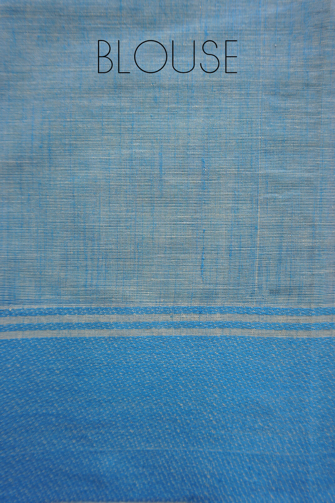 Ice blue Godavari cotton saree | Niram Neela