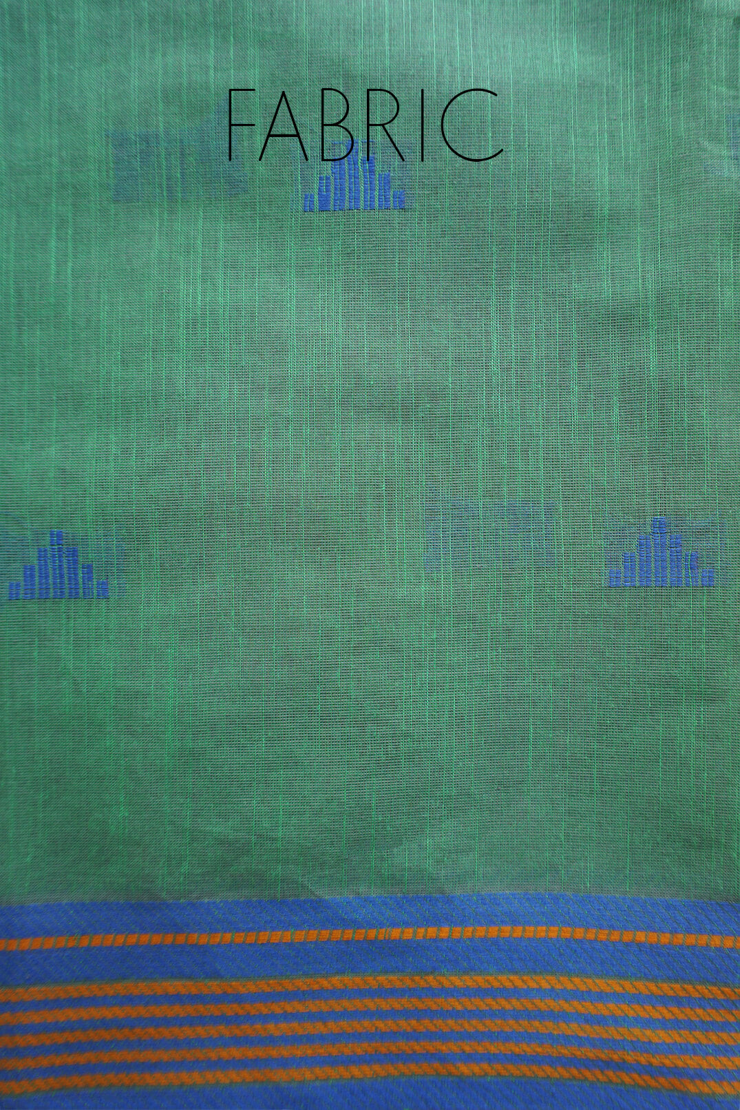 Green and blue handloom Godavari workwear cotton saree | Niram Neela