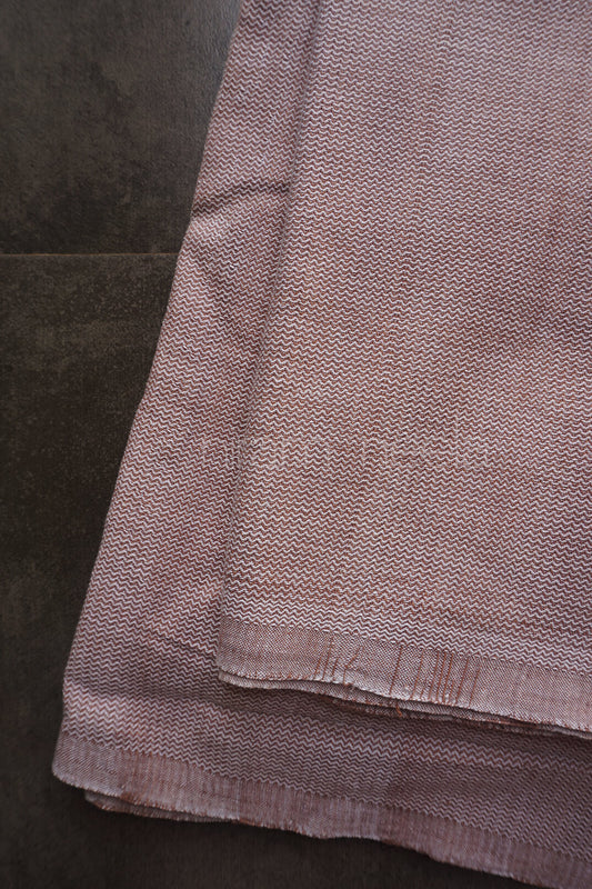 Brown and white cotton single bedsheet | Niram Neela Home linen