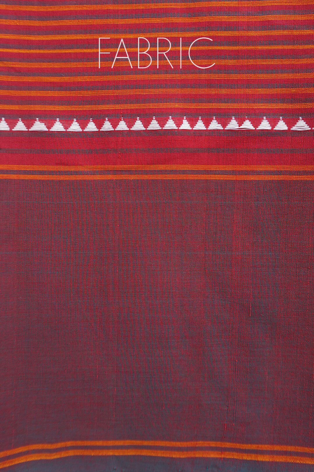 Maroon and black striped handloom Chettinad cotton saree | Niram Neela