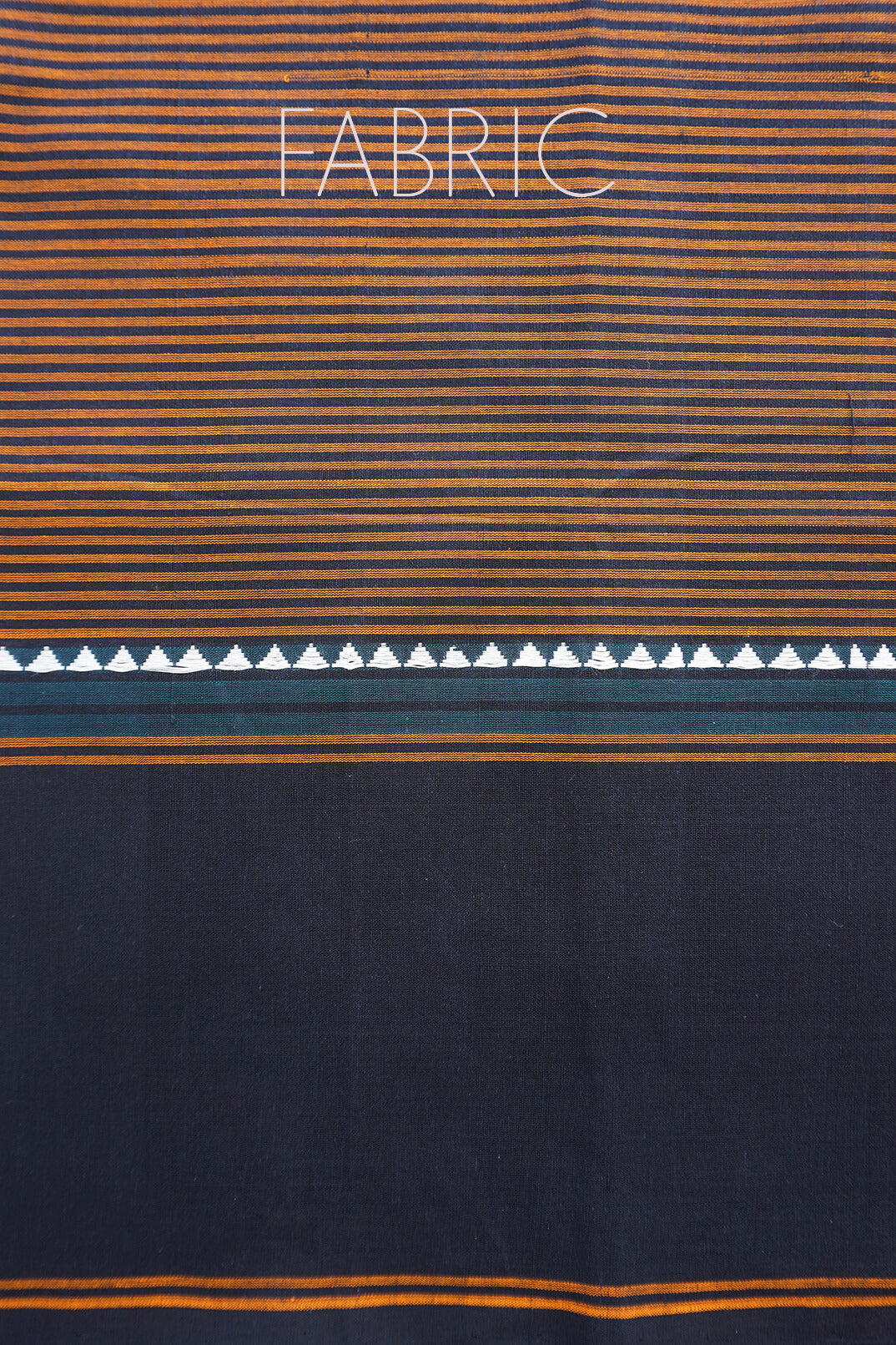 Brown and black striped Chettinad cotton saree | Niram Neela