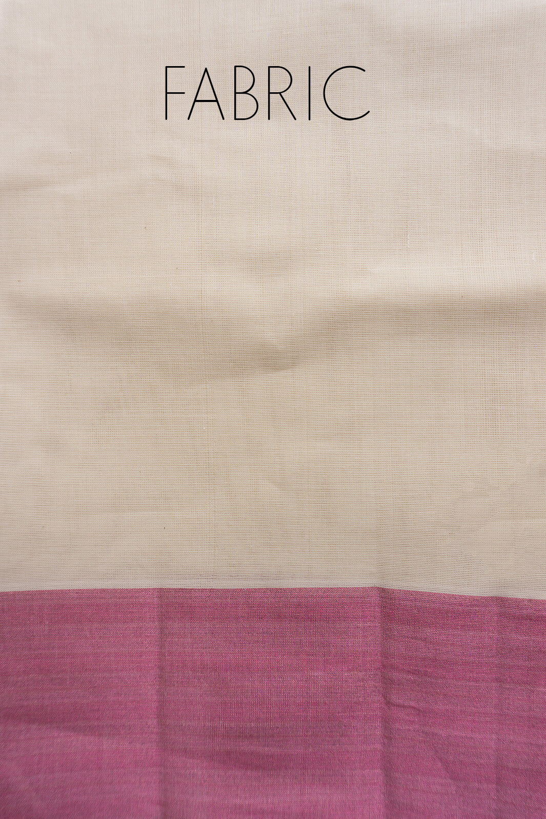 Ivory and metallic pink Kasavu cotton saree - Niram Neela