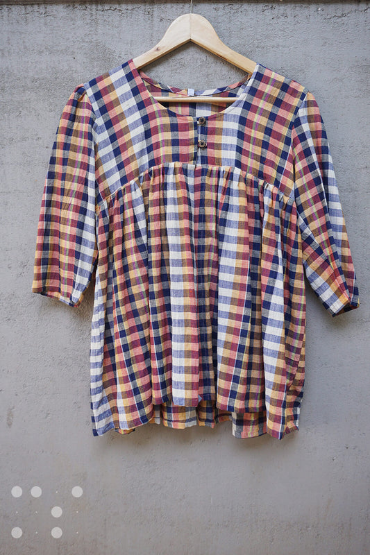 Overlay shrug in checks - Niram Neela