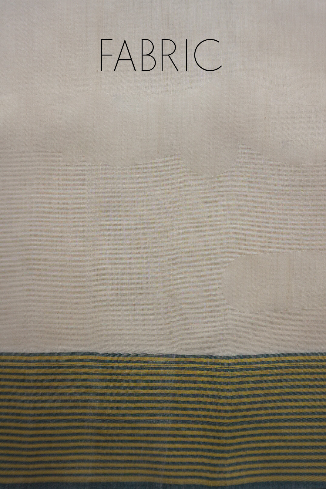 Ivory and green stripe Kasavu cotton saree | Classical Kasavus by Niram Neela