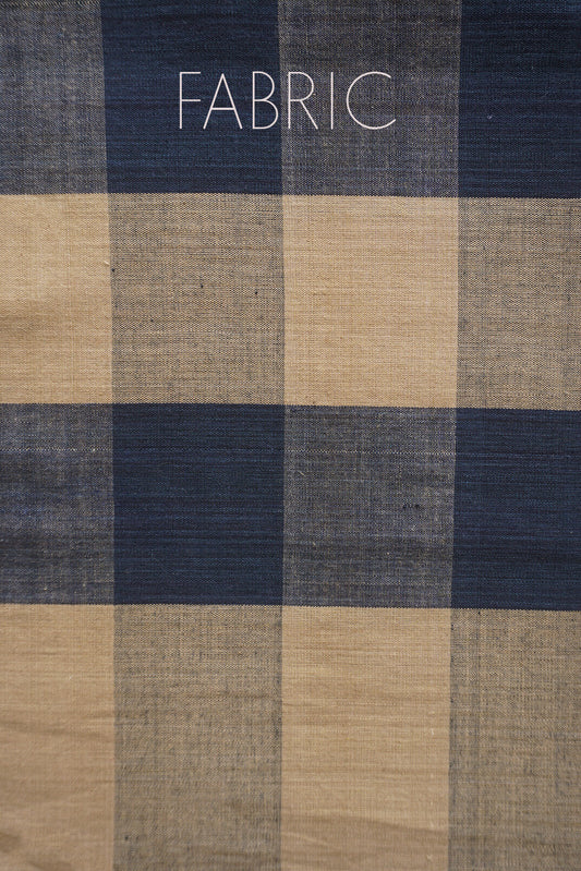 Black and brown check handwoven cotton lungi | Men's lungi