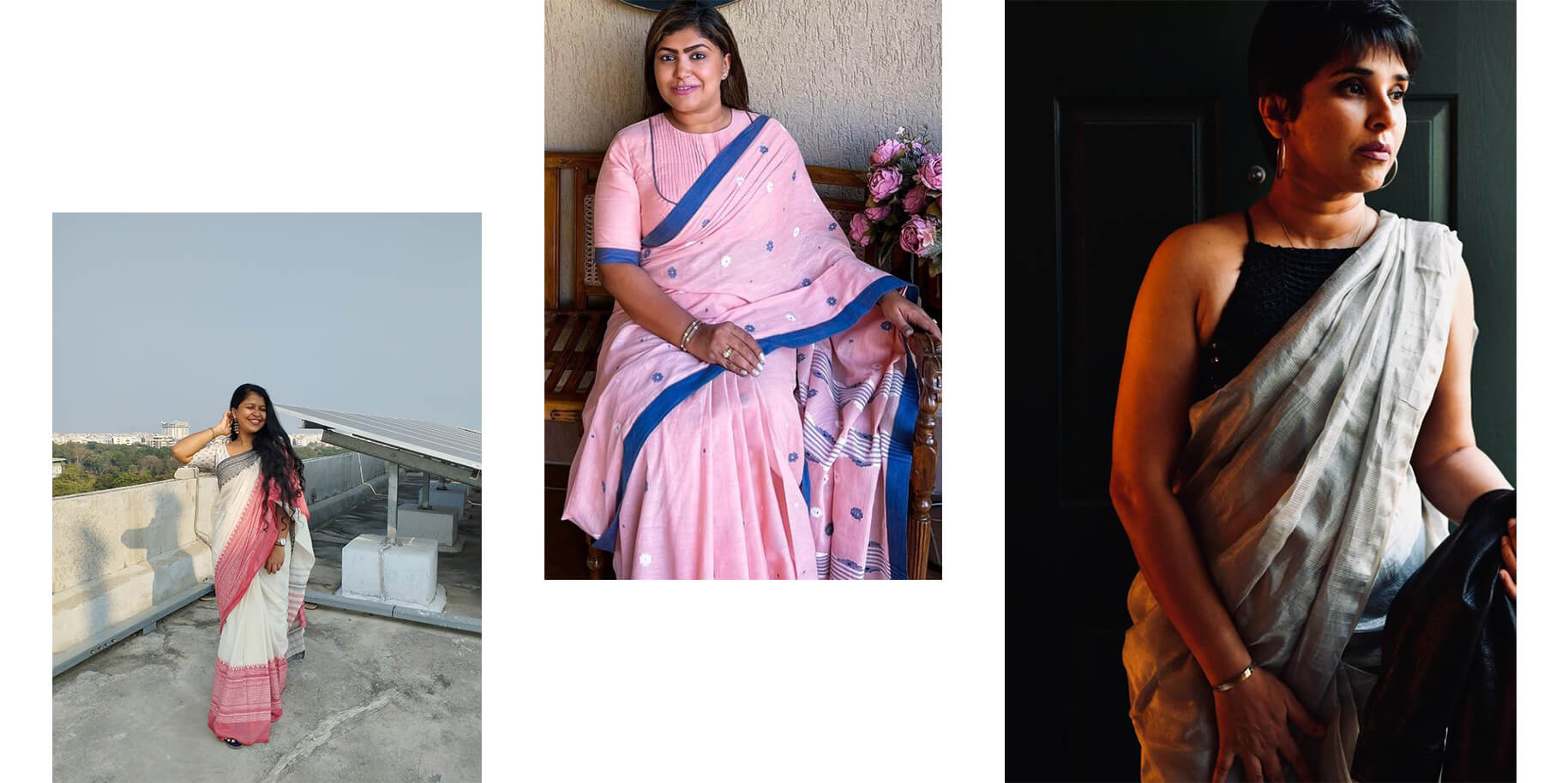 Client Lookbook of our handloom sarees | Niram Neela