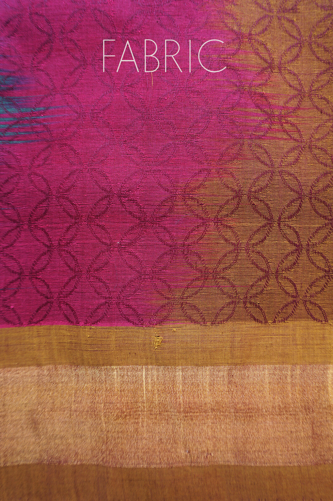 Multicolour and gold Angara cotton saree - Niram Neela