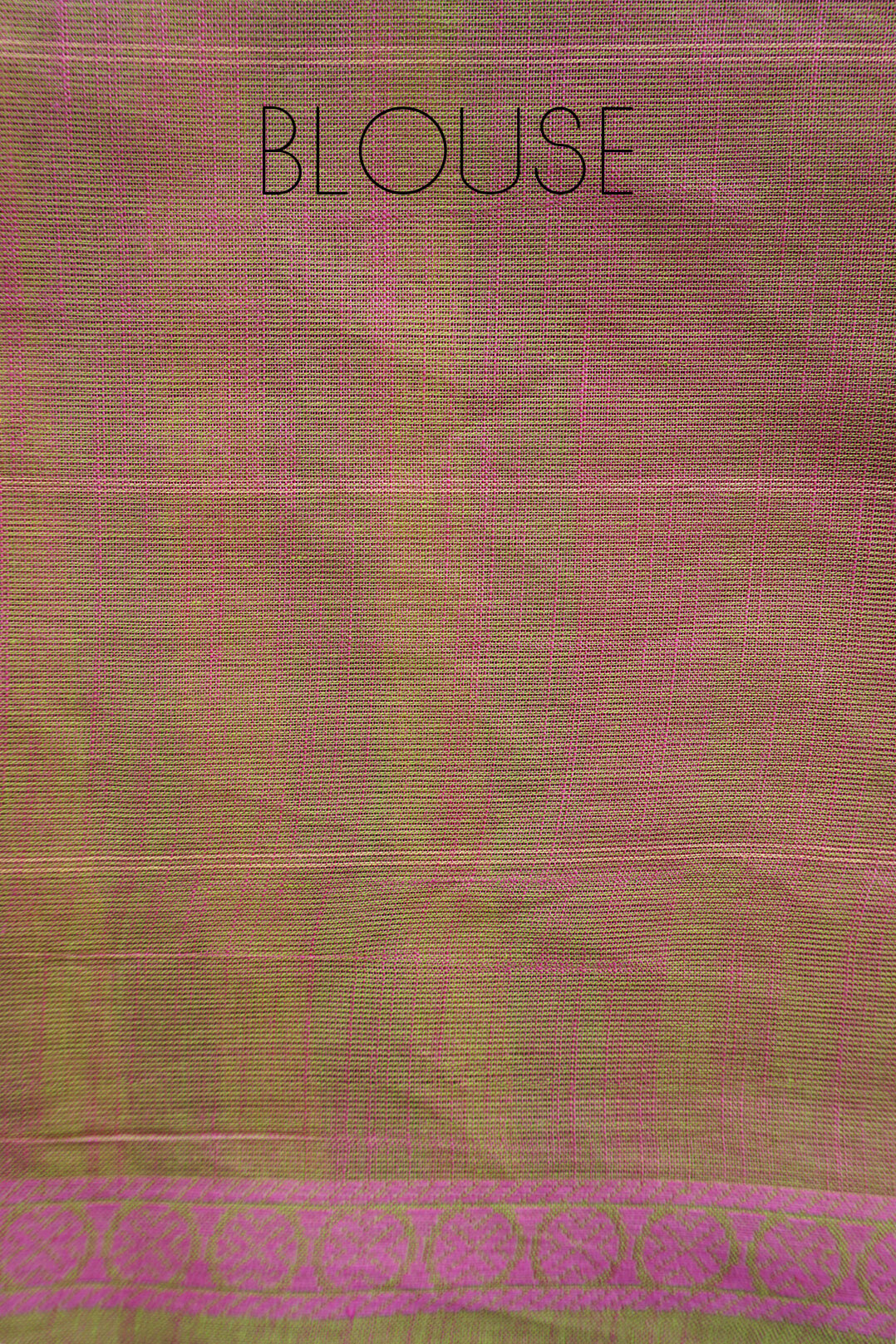 Green and pink check Godavari handloom cotton check saree | Niram Neela