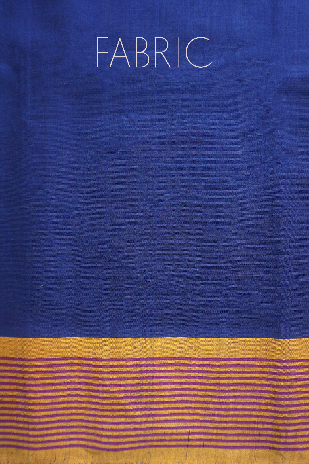 Navy blue and turmeric yellow check Godavari cotton saree | Niram Neela
