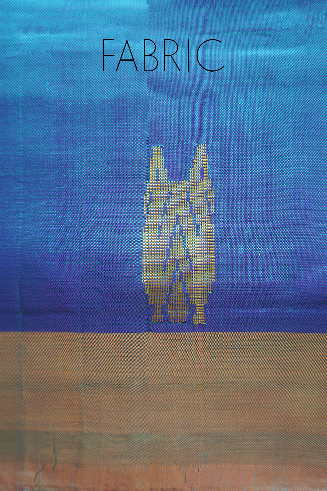 Peacock green and ochre Chinnalapattu art silk saree - Niram Neela