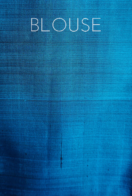 Wine and blue Arni silk saree - Niram Neela