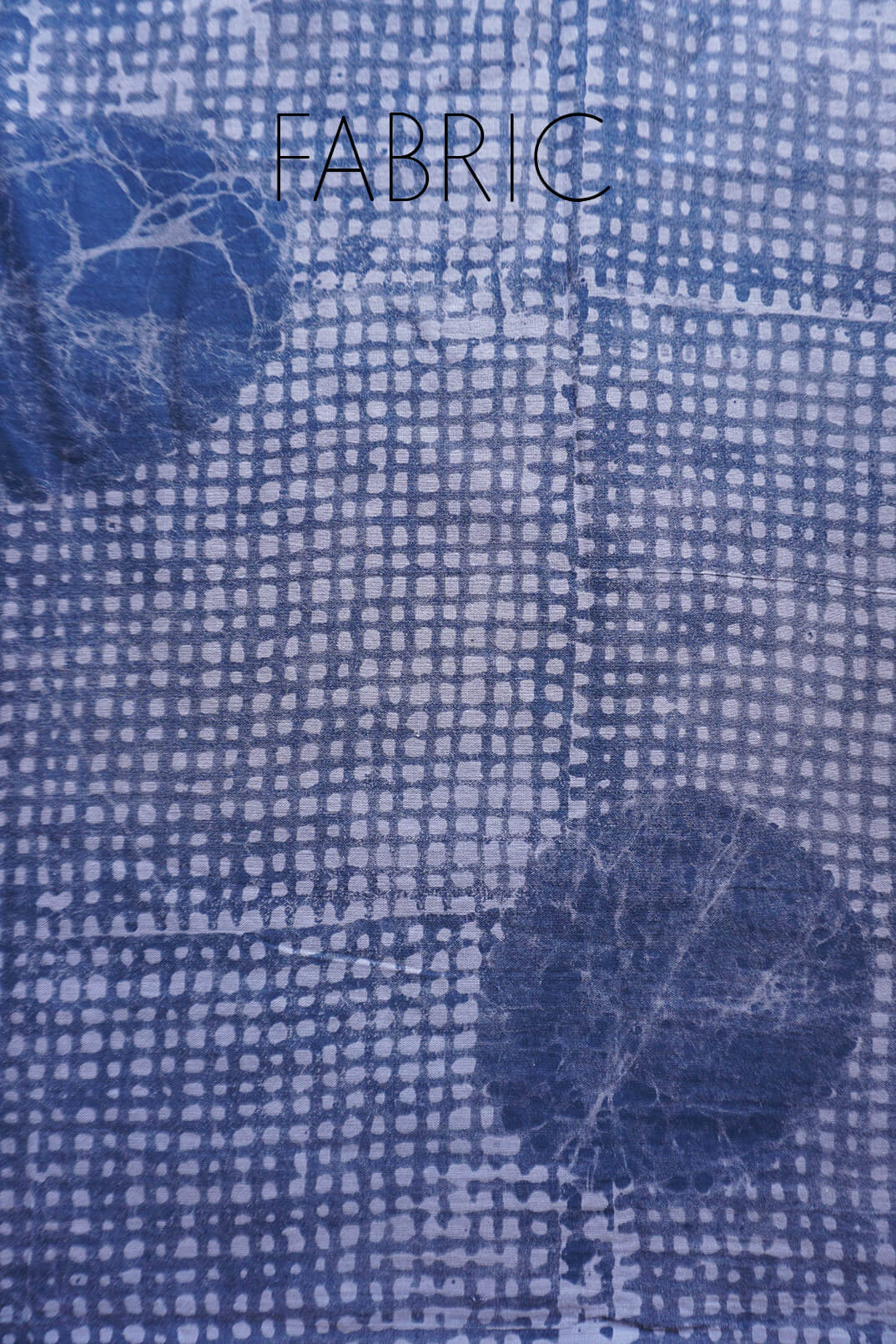Blue and grey cotton Batik print saree | Niram Neela
