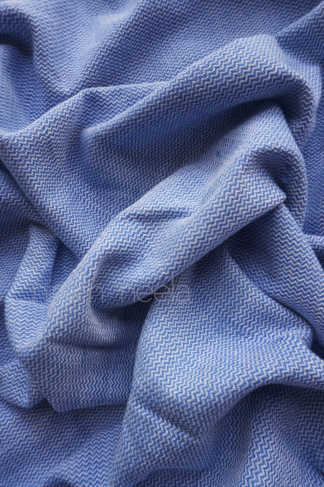 Blue and white cotton single bedsheet | Niram Neela Home linen 