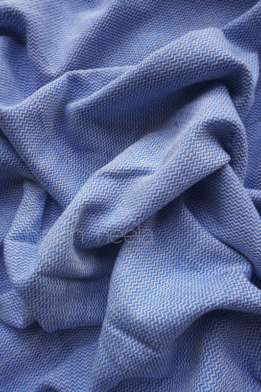 Blue and white cotton single bedsheet | Niram Neela Home linen 