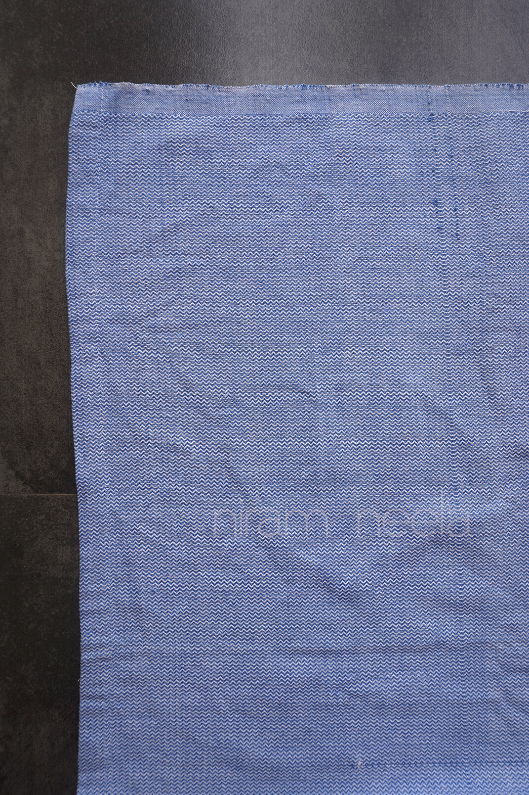 Blue and white cotton single bedsheet | Niram Neela Home linen 