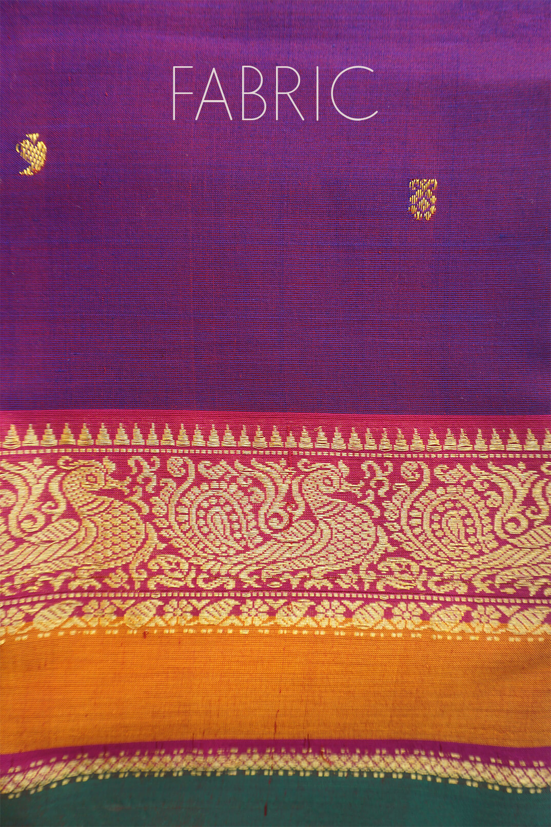 Purple and magenta handloom Chettinad silk cotton saree from Niram Neela