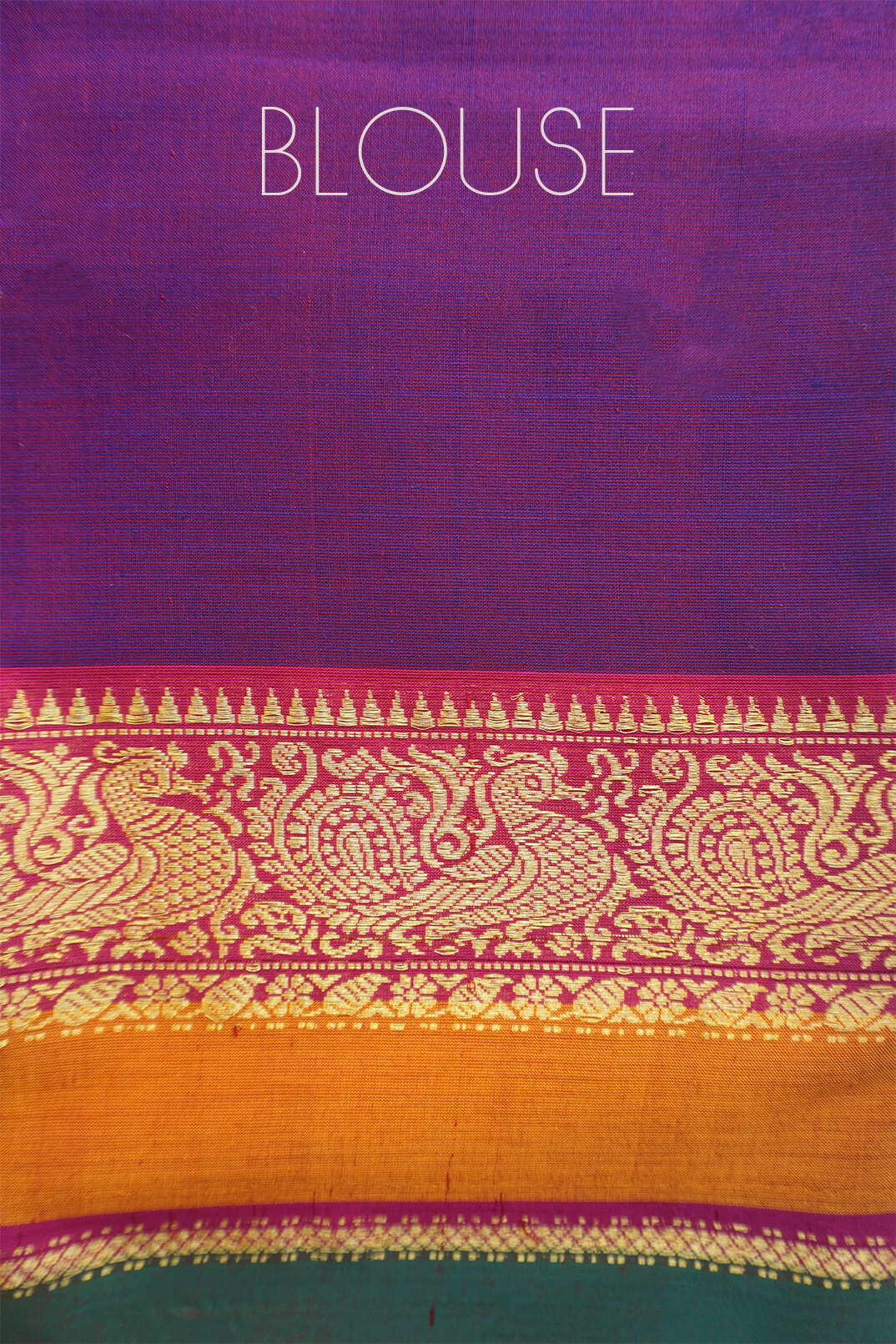 Purple and magenta handloom Chettinad silk cotton saree from Niram Neela