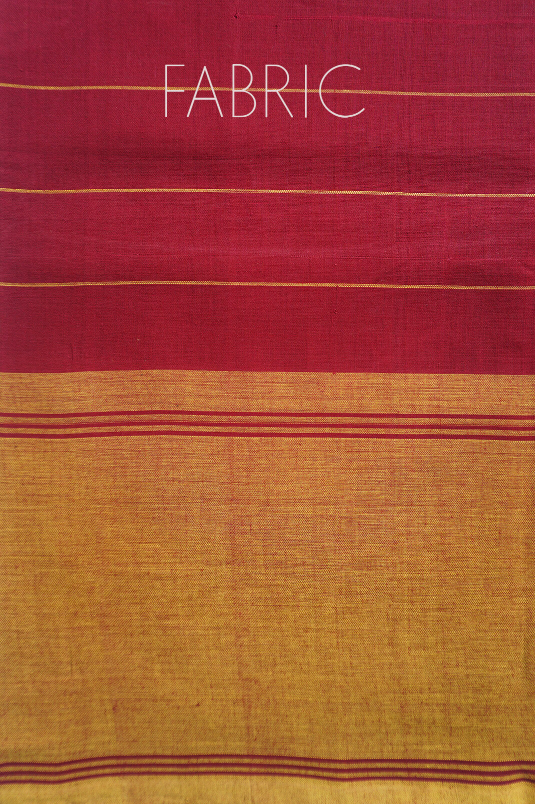 Maroon and yellow striped Chettinad cotton saree | Niram Neela