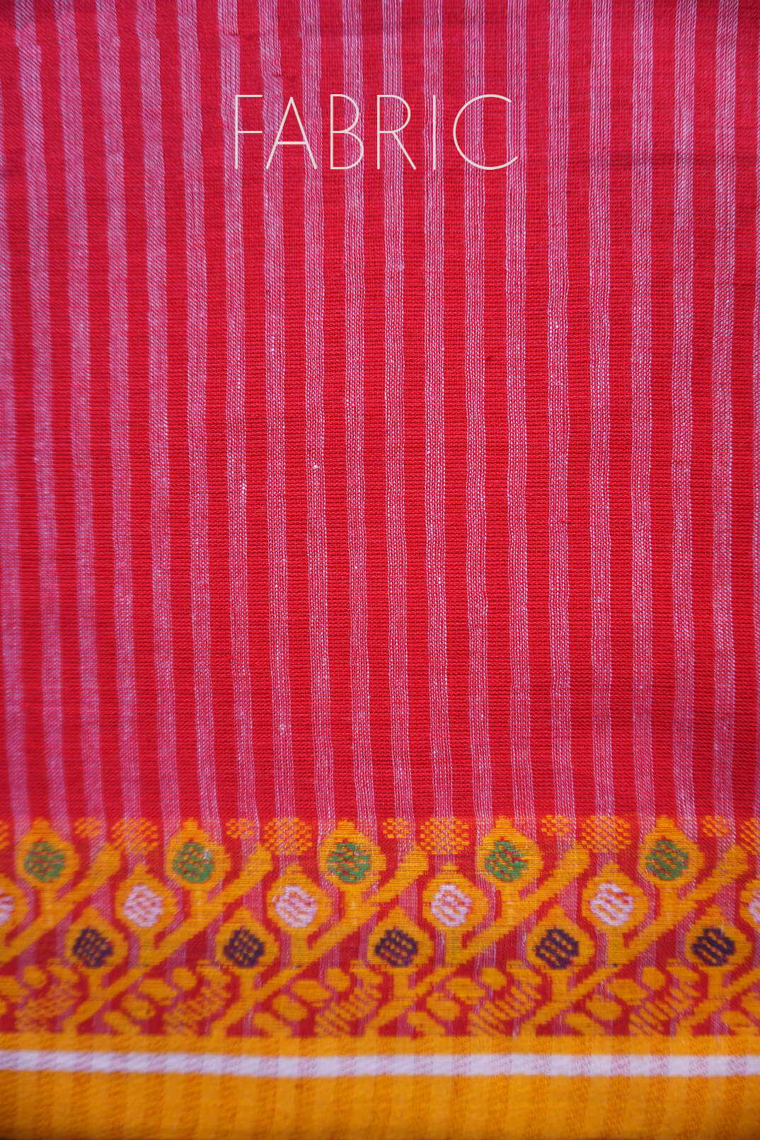 Pink and blue pinstriped Dhaniakhali saree | Niram Neela