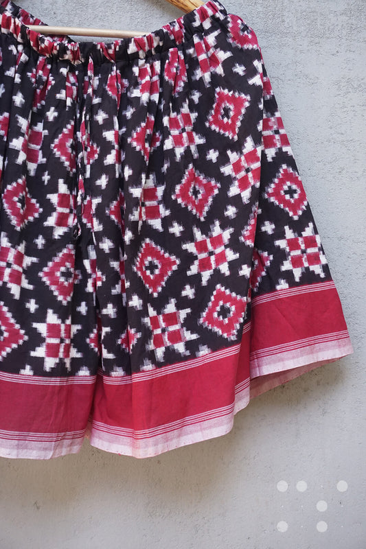 Mini culottes in Telia rumal - Braille by Niram Neela 