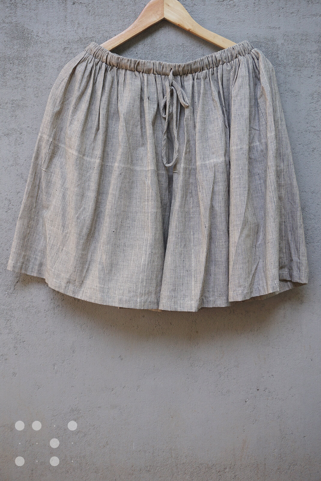 Mini culottes in pinstripes - Niram Neela