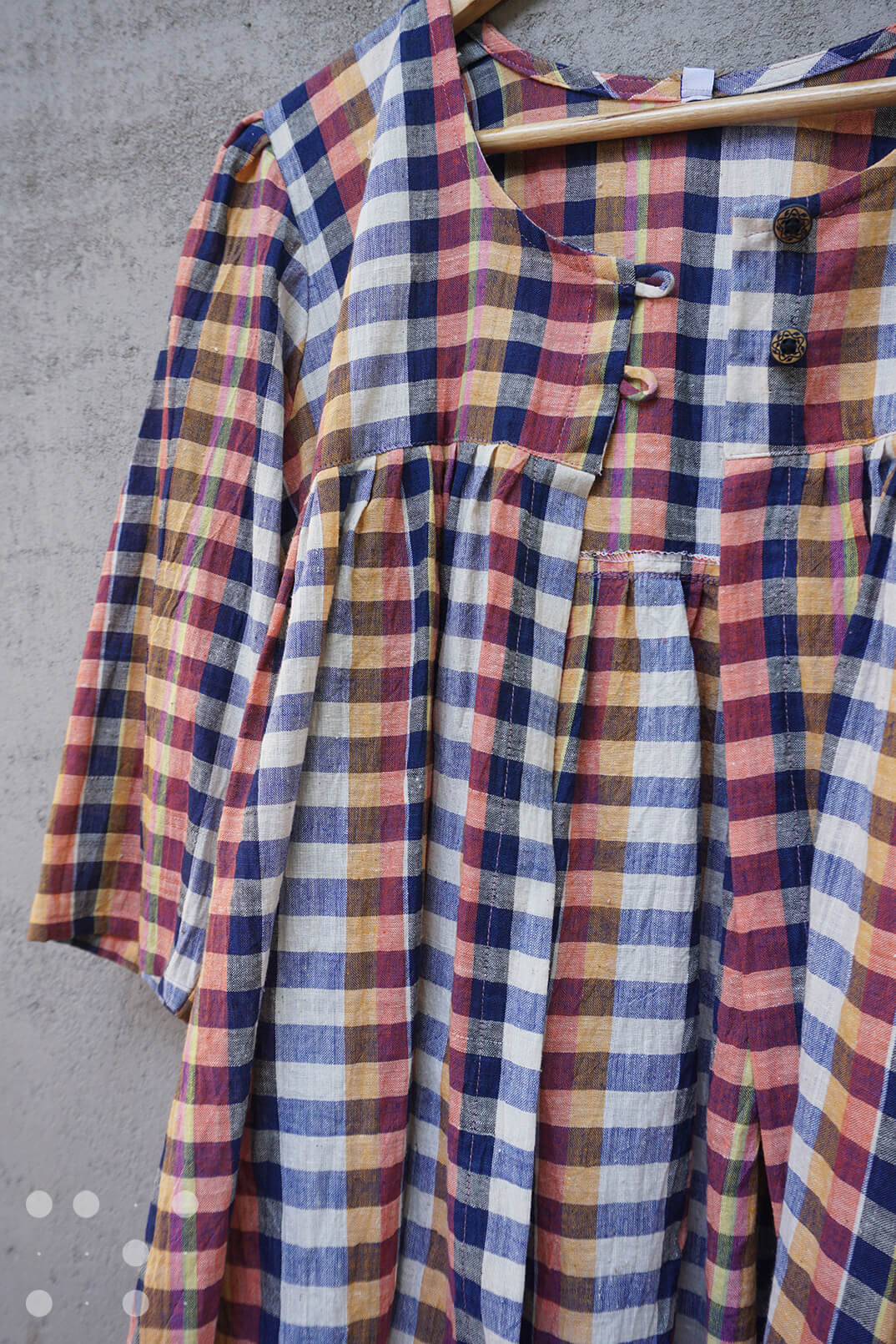 Overlay shrug in checks - Niram Neela