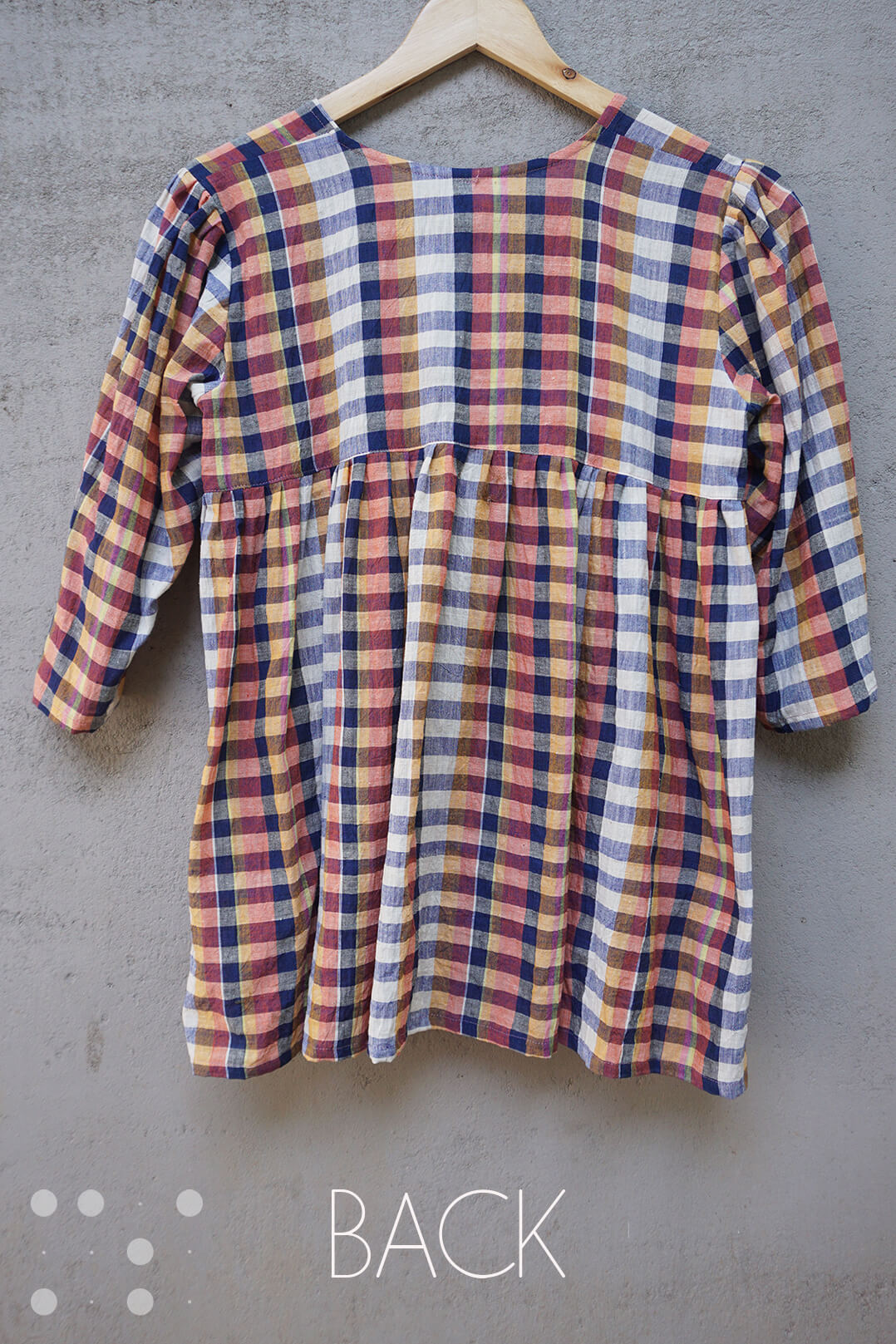 Overlay shrug in checks - Niram Neela