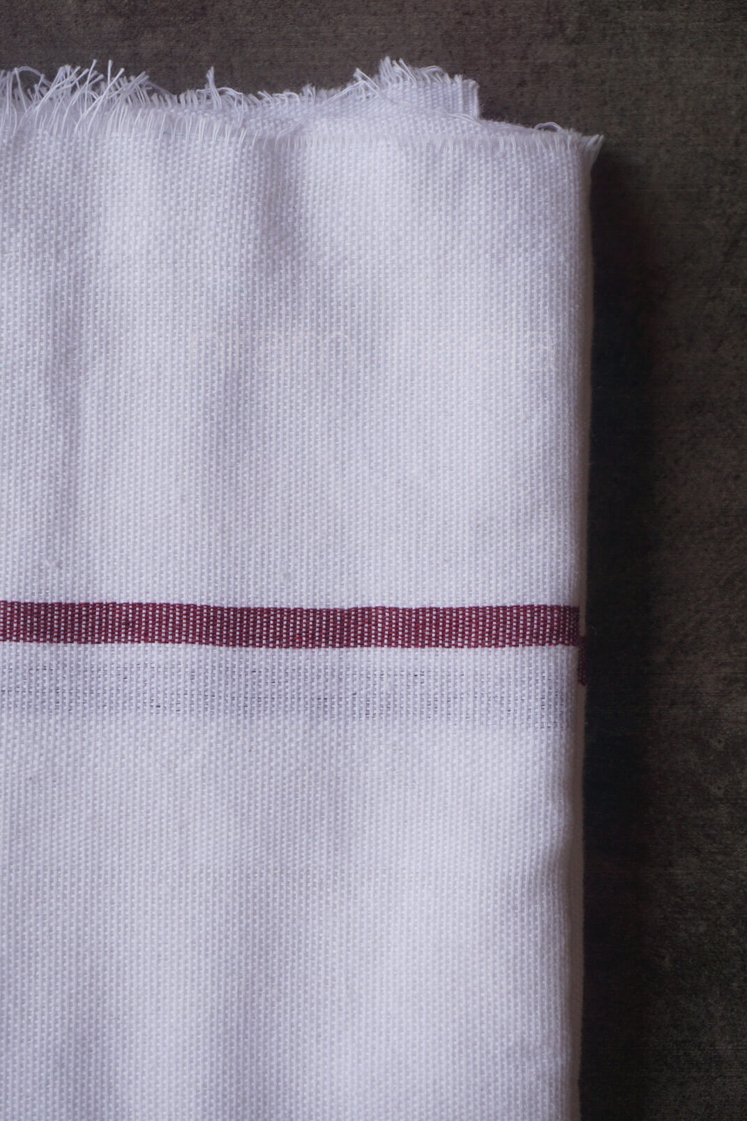 White cotton bath towel | Handloom Kerala thorthu by Niram Neela