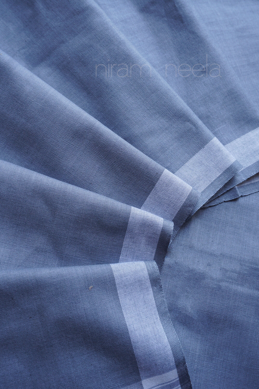 Grey dhoti  with white stripes  | Dhotis for men by Niram Neela