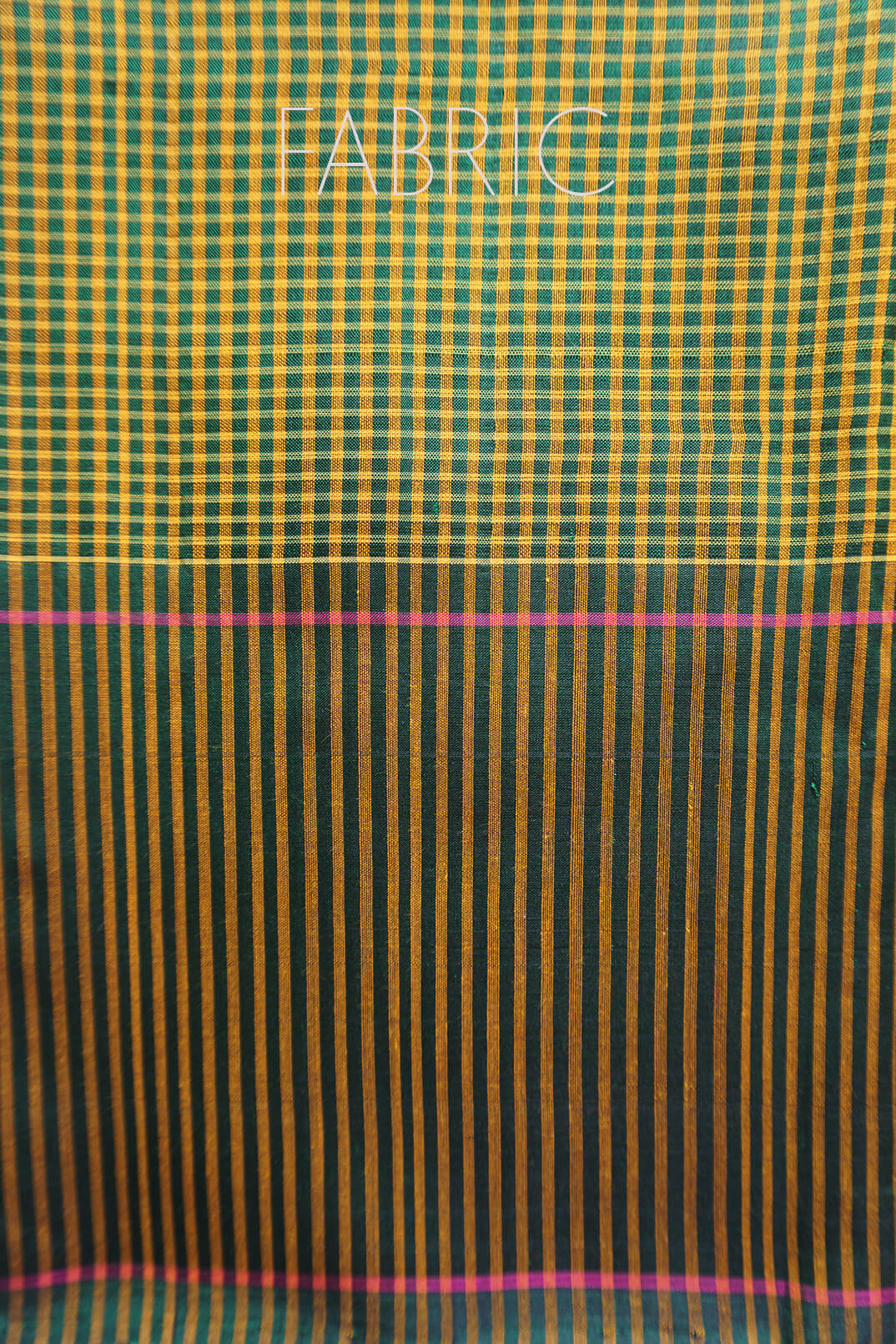Yellow and green Koorainadu silk cotton saree | Sico check saree by Niram Neela