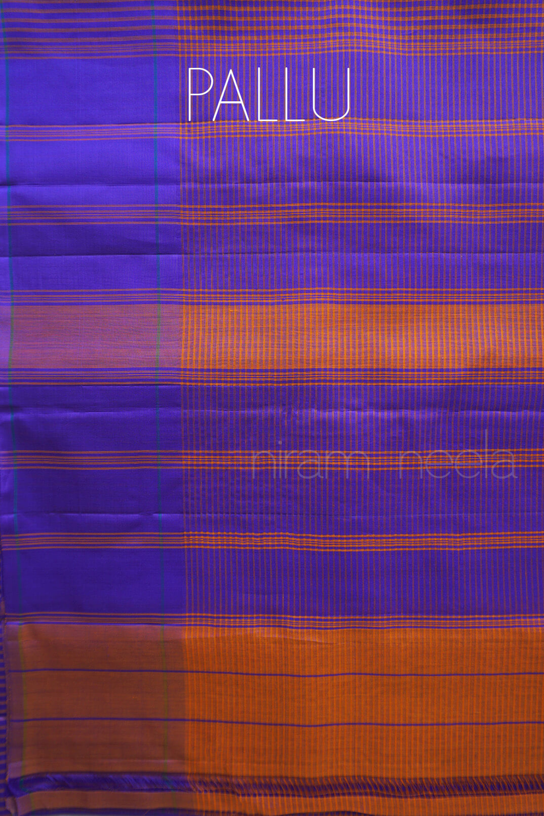 Purple and yellow Koorainadu silk cotton saree |  Niram Neela