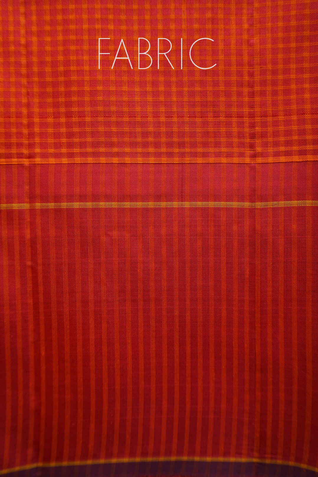 Orange and red Koorainadu silk cotton saree | Niram Neela