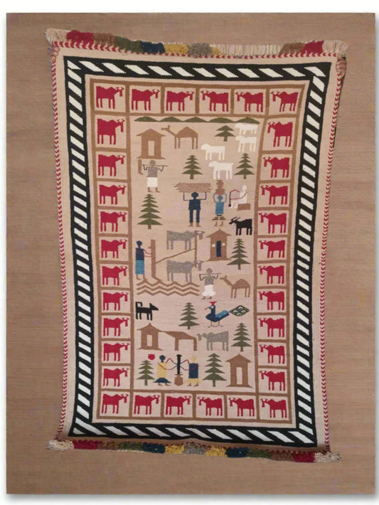 Handmade woollen dhurries and carpets in bohemian design | Home Decor by Niram Neela