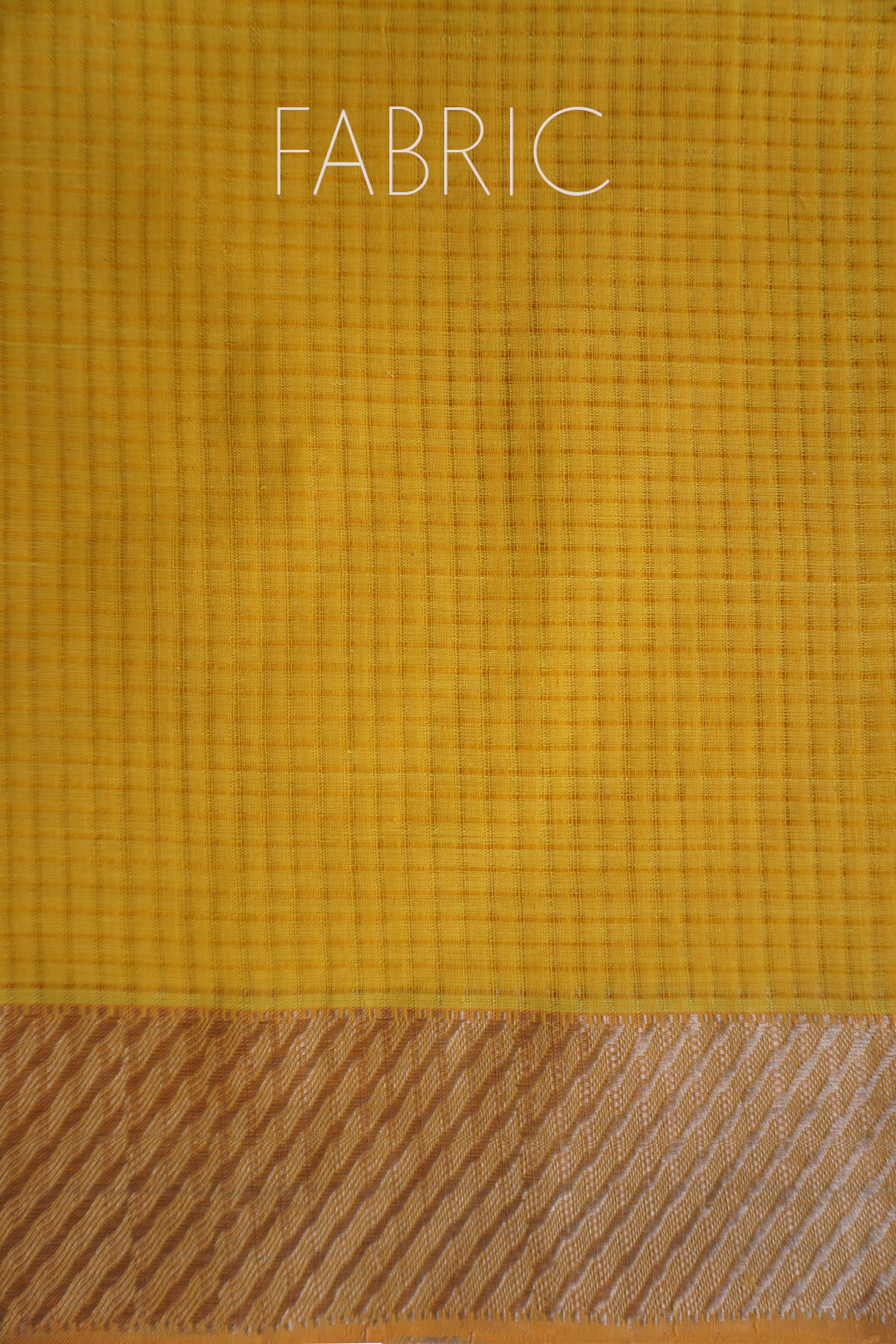 Yellow and silver Mangalagiri cotton saree by Niram Neela