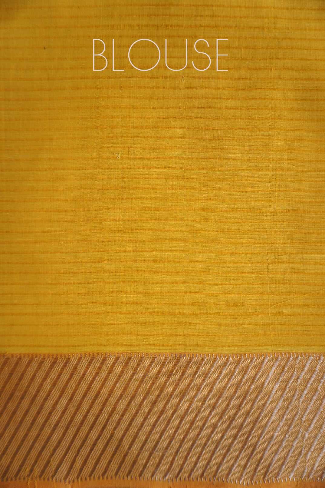 Yellow and silver Mangalagiri cotton saree by Niram Neela