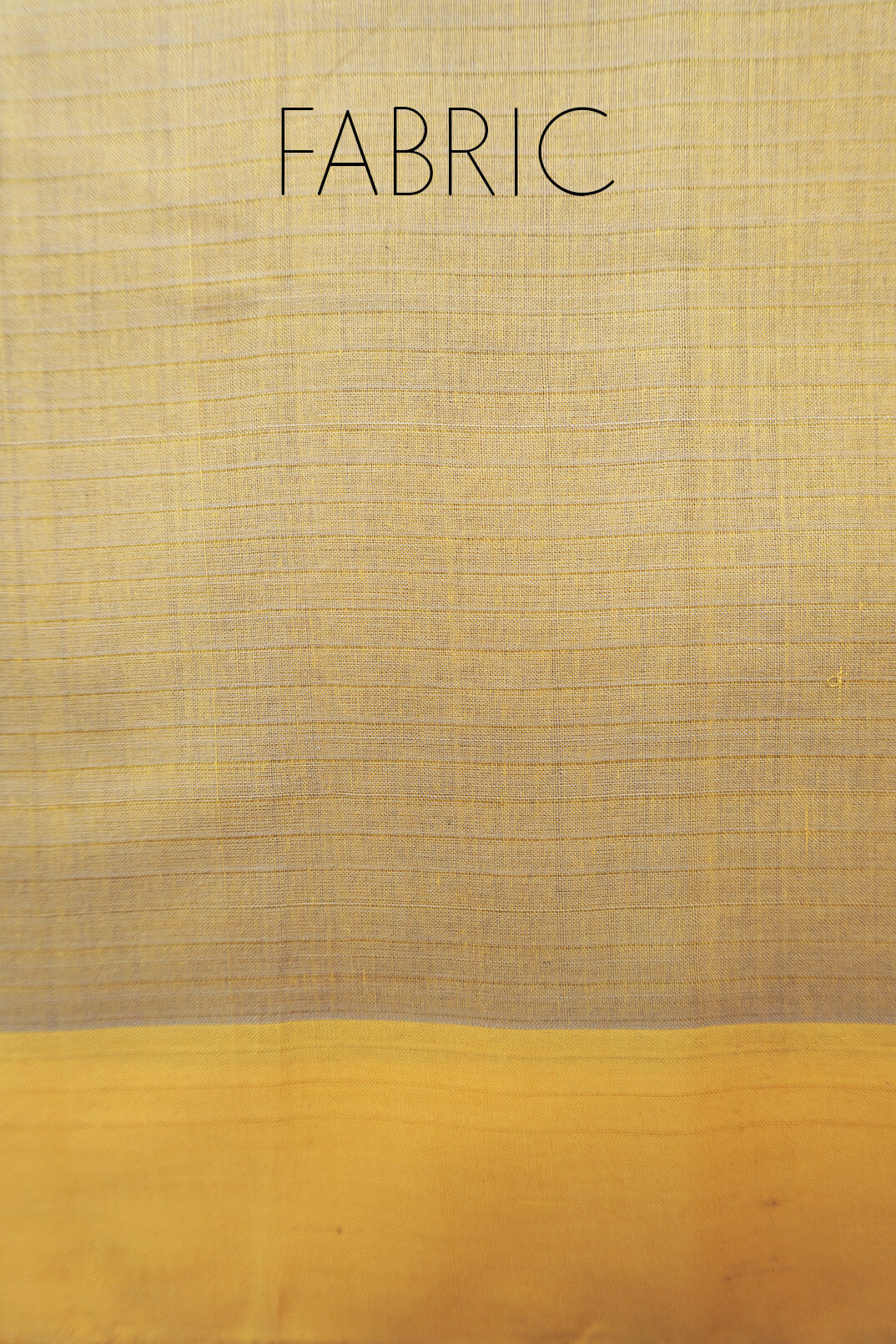Ochre and yellow Mangalagiri cotton saree - Niram Neela