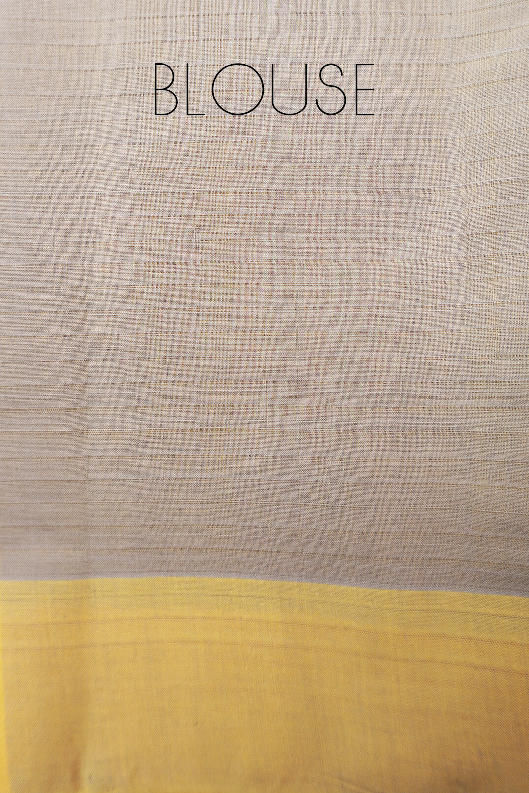 Ochre and yellow Mangalagiri cotton saree - Niram Neela