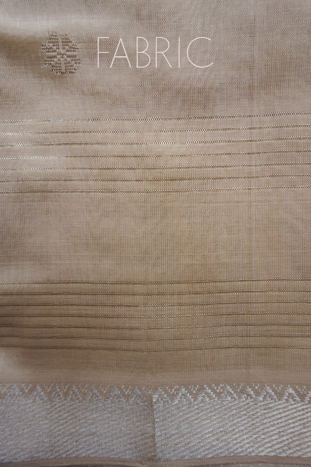 Ivory and pink Mangalagiri silk cotton saree - Niram Neela