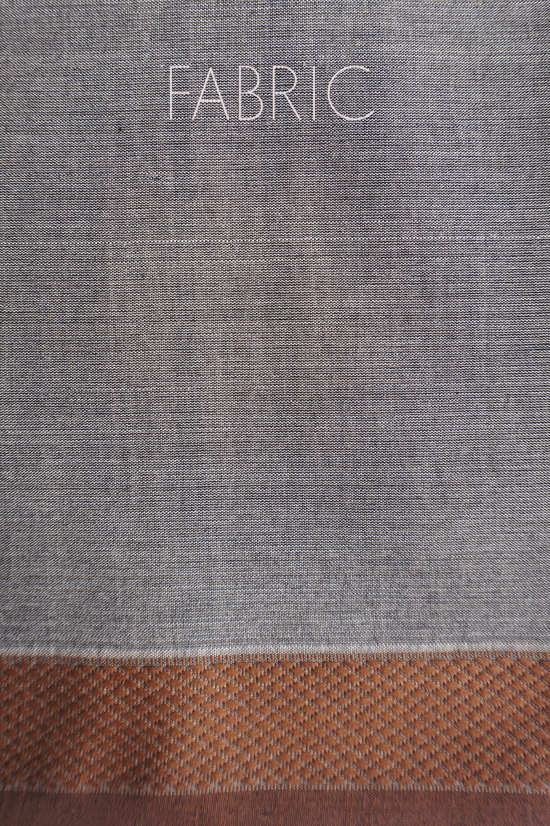 Grey and brown Maheshwari pure cotton saree | Niram Neela