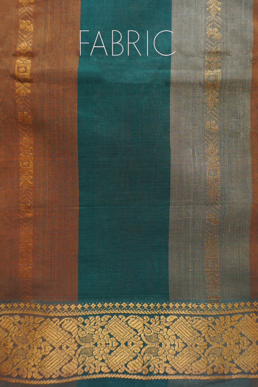 Green and ochre Godavari cotton saree | Festive sarees by Niram Neela