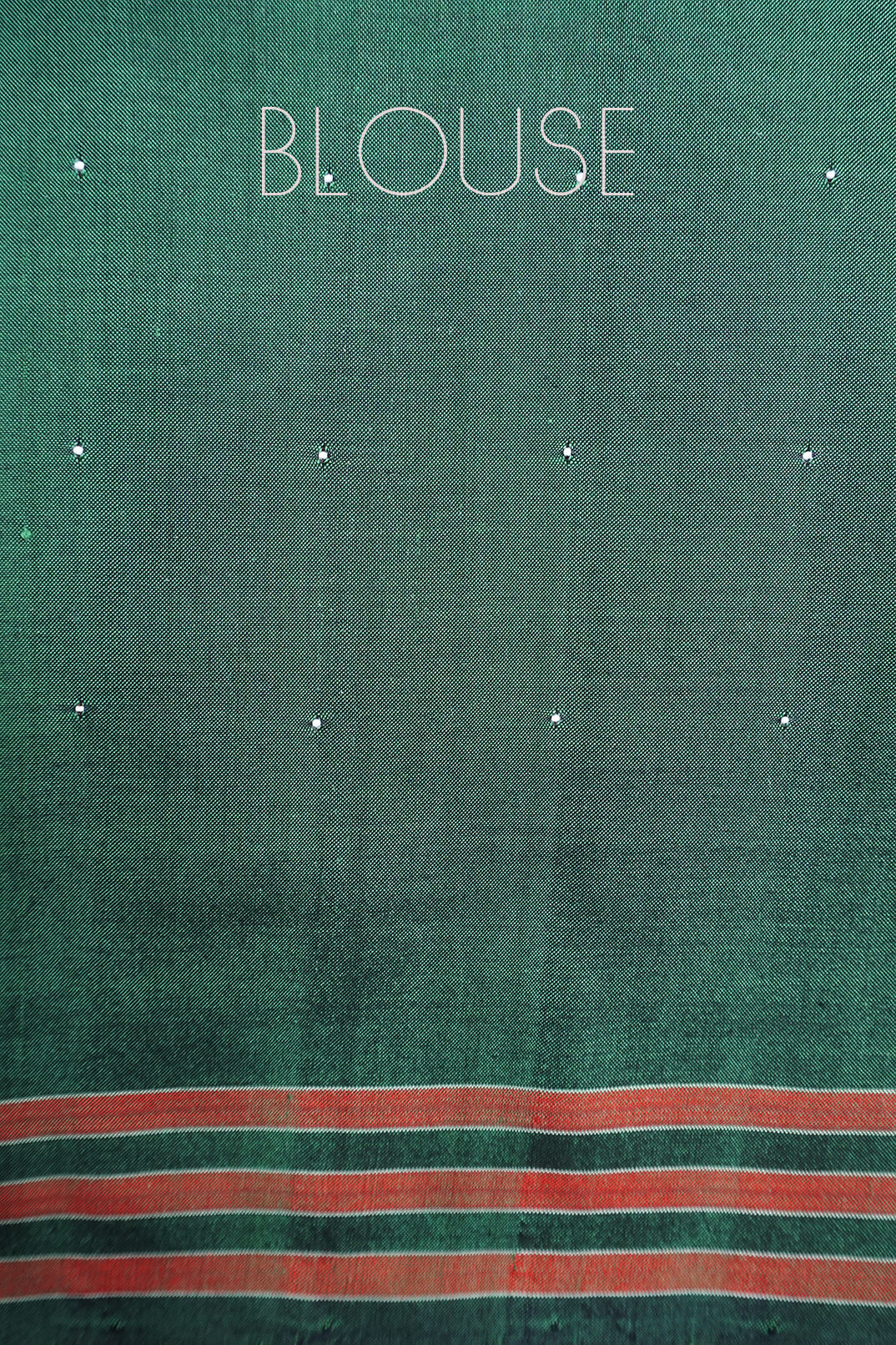 Maroon and green Tangaliya silk cotton saree - Niram Neela