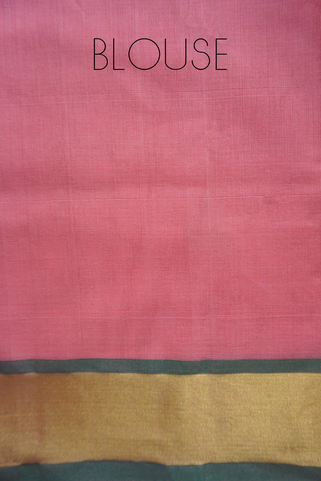 Pink and green handloom Venkatagiri jamdani cotton saree for women from Niram Neela online
