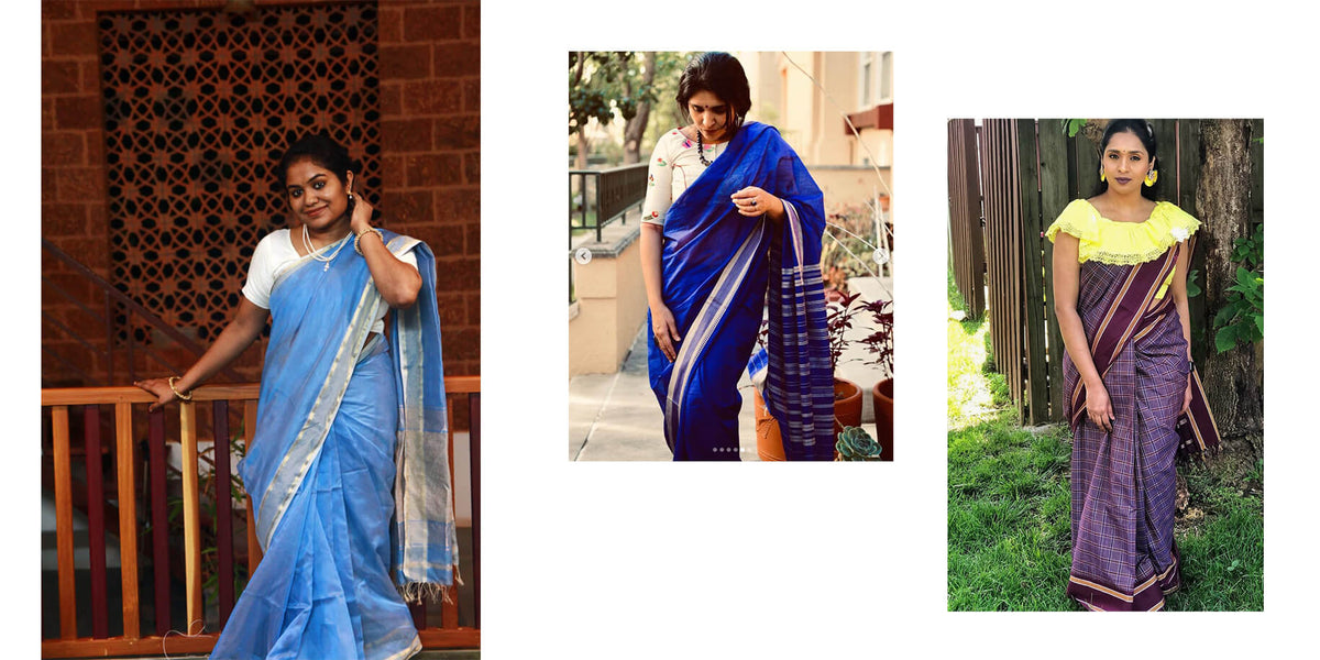 Client Lookbook of our handloom sarees | Niram Neela